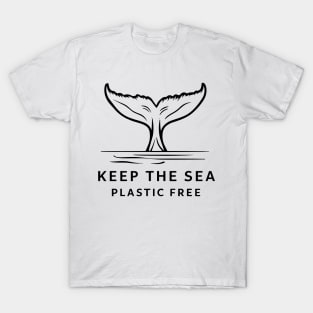 Ocean Protection Whale Tail Environmental Awareness T-Shirt